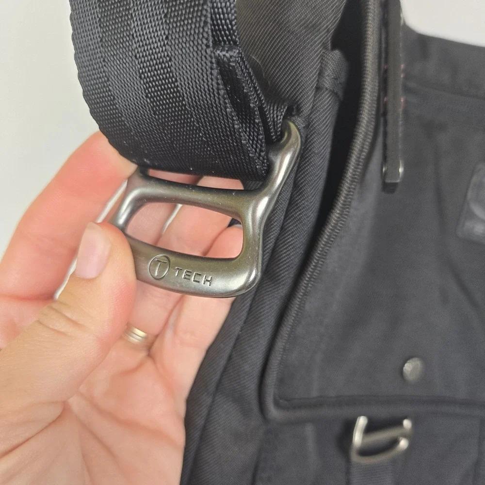 Tumi T-Tech Essential Gear Crossbody Strap Bag In Black Unisex Travel